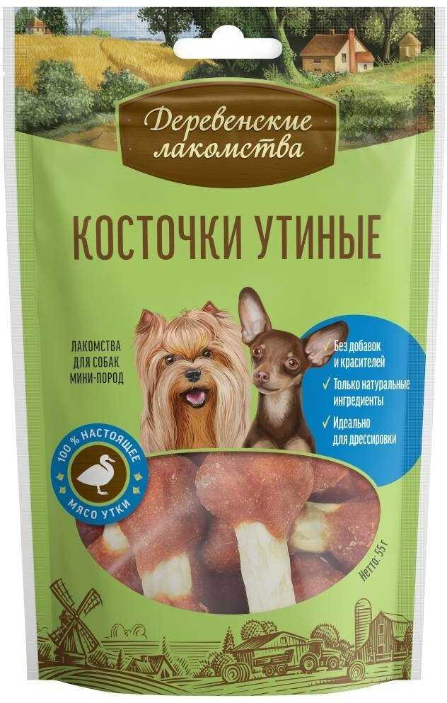 Лакомство для собак Деревенские лакомства Косточки утиные для мини-пород фотография 13