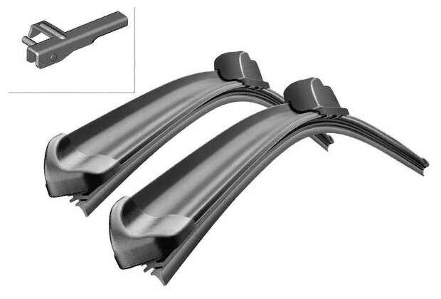 Щетка стеклоочистителя бескаркасная Bosch Aerotwin A094S, 2 шт.