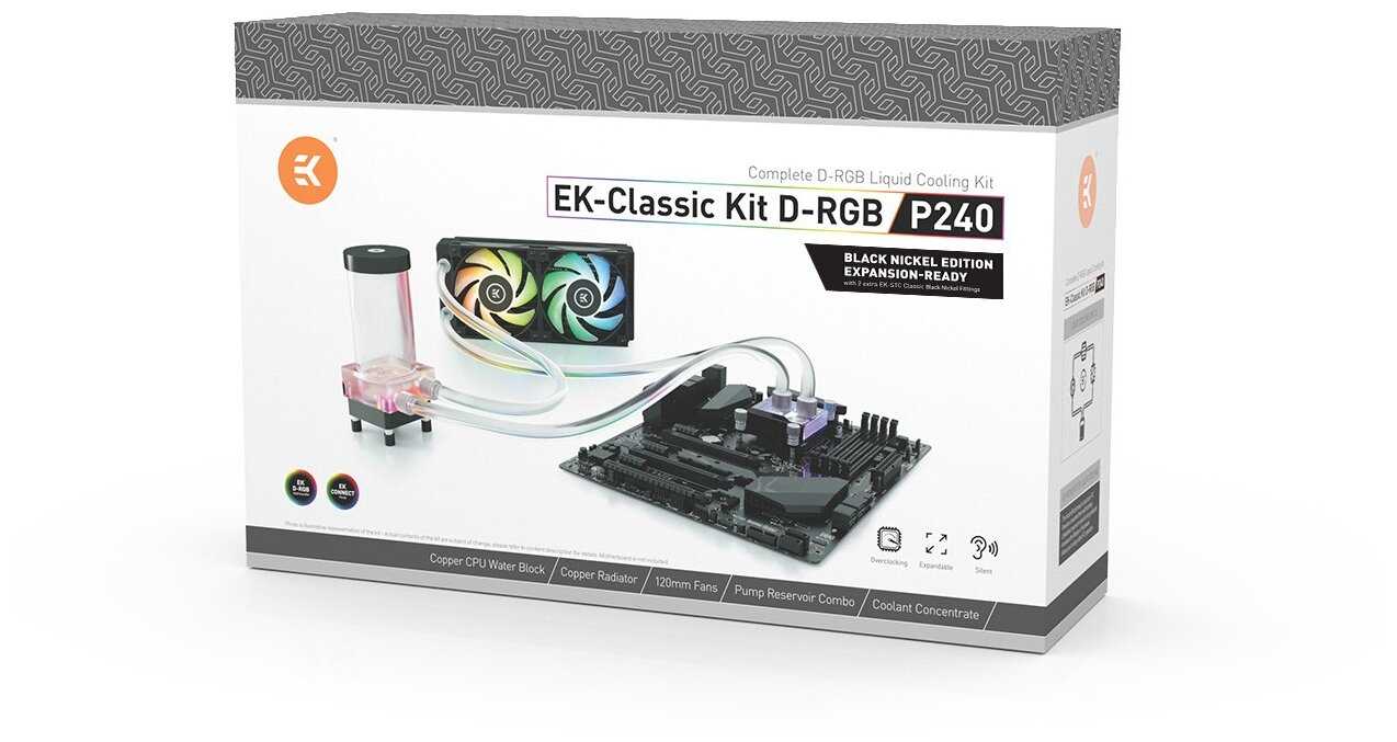 Комплект для водяного охлаждения для процессора EKWB EK-Kit Classic D-RGB P240 фотография 1