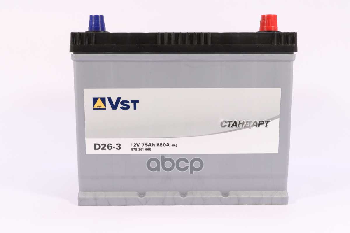 Аккумулятор VST Стандарт 6СТ-75.0 (575 301 068) фотография 1