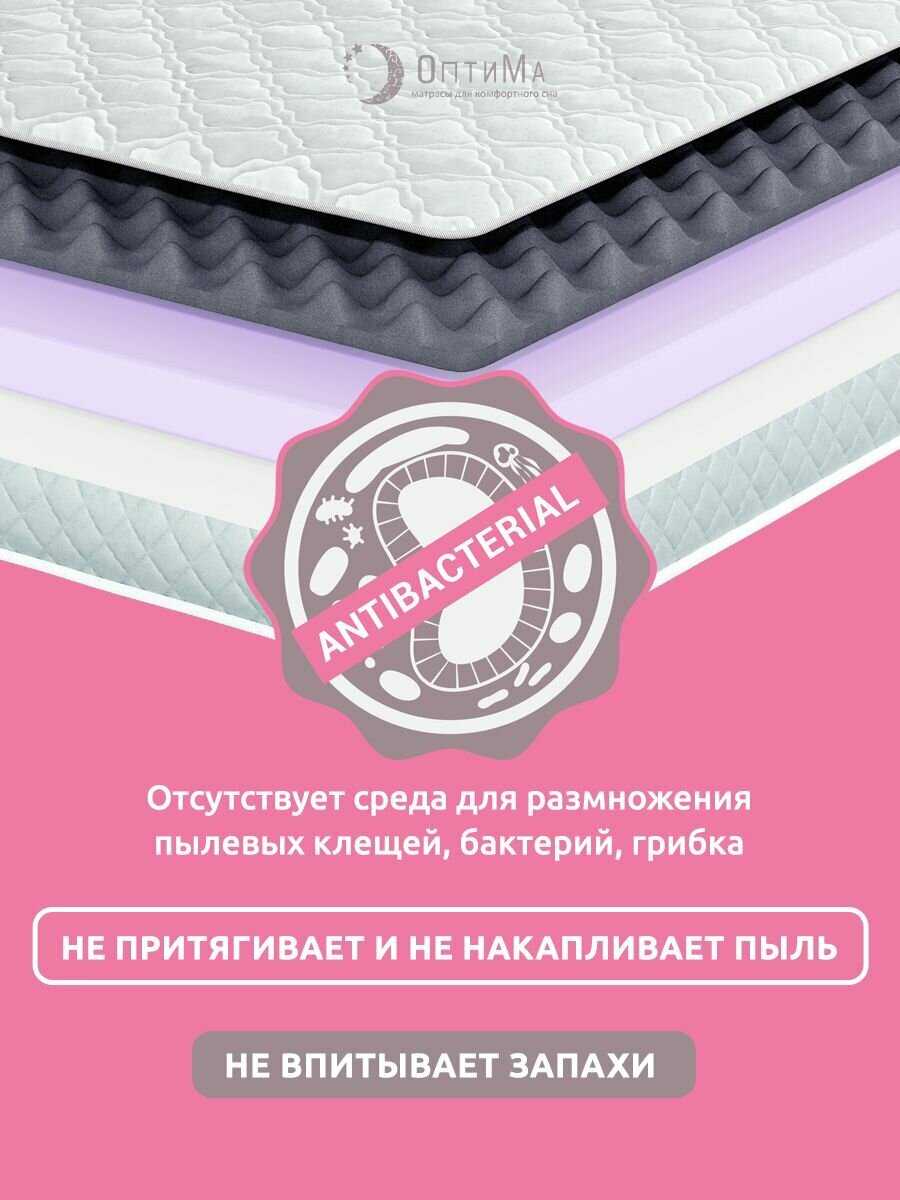 Топпер матрас ОптиМа ортопедический беспружинный (140х190 см, высота 5 см) фотография 15