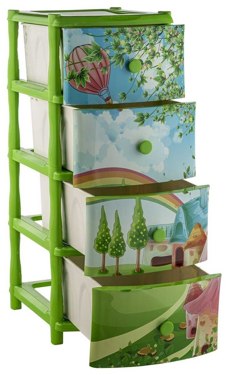 Комод Элластик-Пласт детский пластиковый 40х47х98см фотография 3