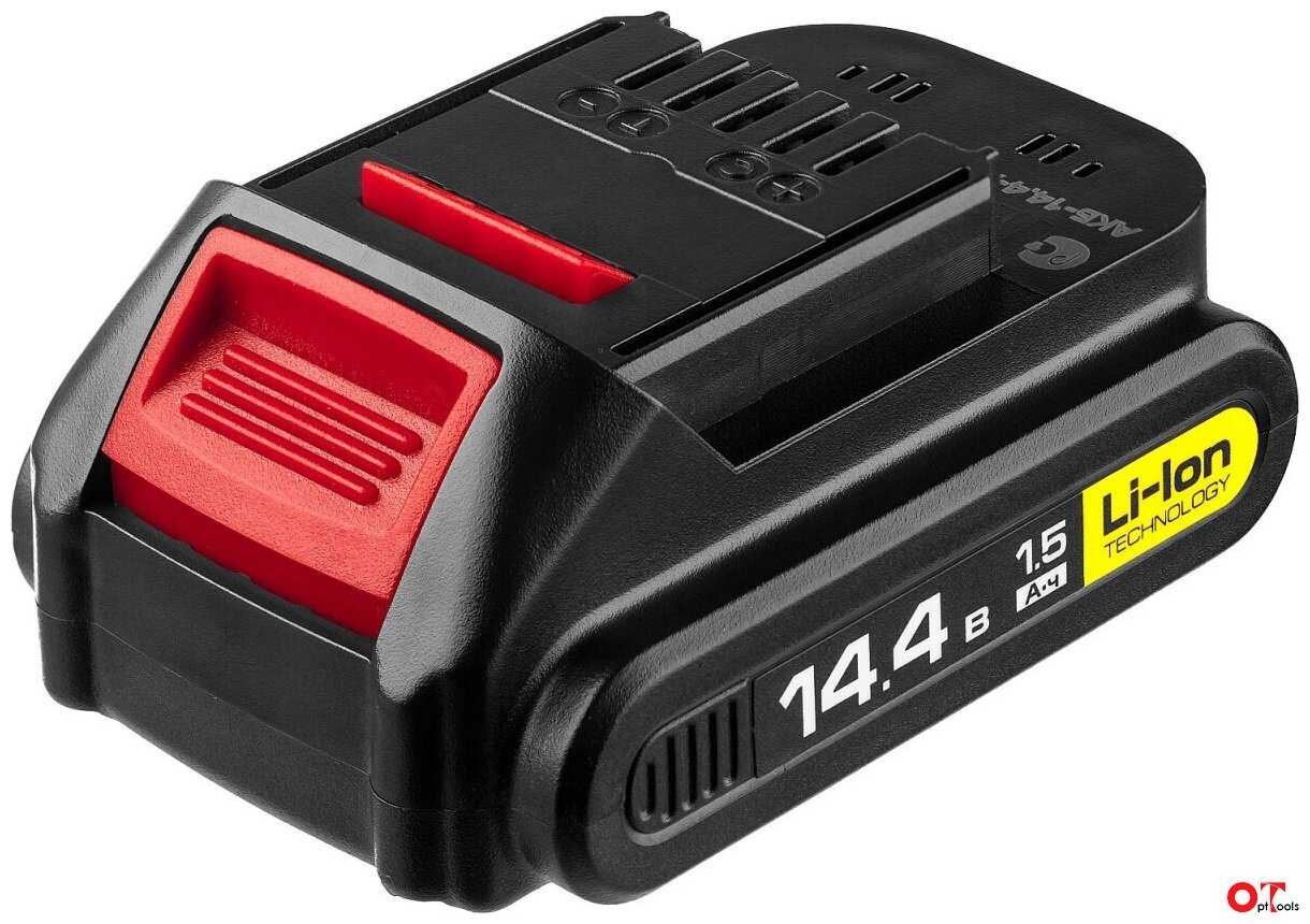 Аккумулятор ЗУБР АКБ-14.4-Ли 15М2 (Li-Ion 14.4 В)