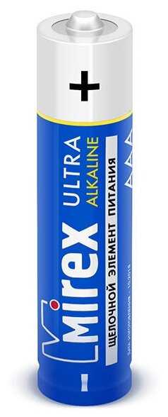 Батарея щелочная Mirex LR03 / AAA 1,5V 10 шт (10/960), multipack фотография 1