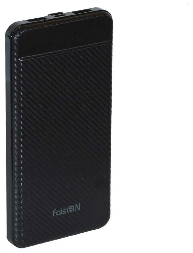Внешний аккумулятор FaisON J48, Nimble, 10000mAh, чёрный