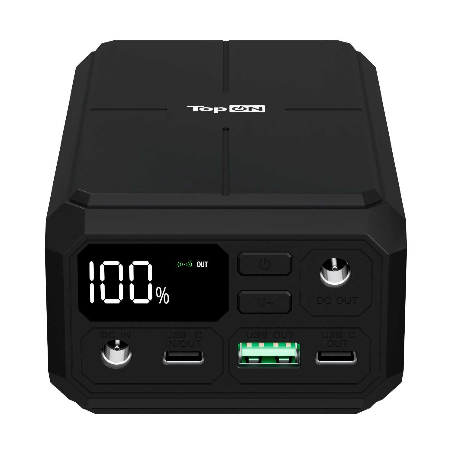 Внешний аккумулятор TopON TOP-MAX3 30000mAh (111Wh) Type-C1 PD 100W, Type-C2 PPS 27W, USB 22.5W, DC 12V-24V 84W, Qi 10W фотография 2