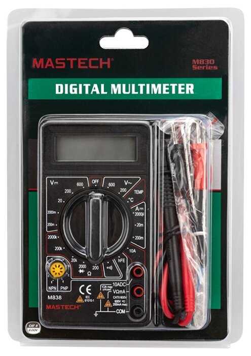 Мультиметр цифровой Mastech M838 фотография 8