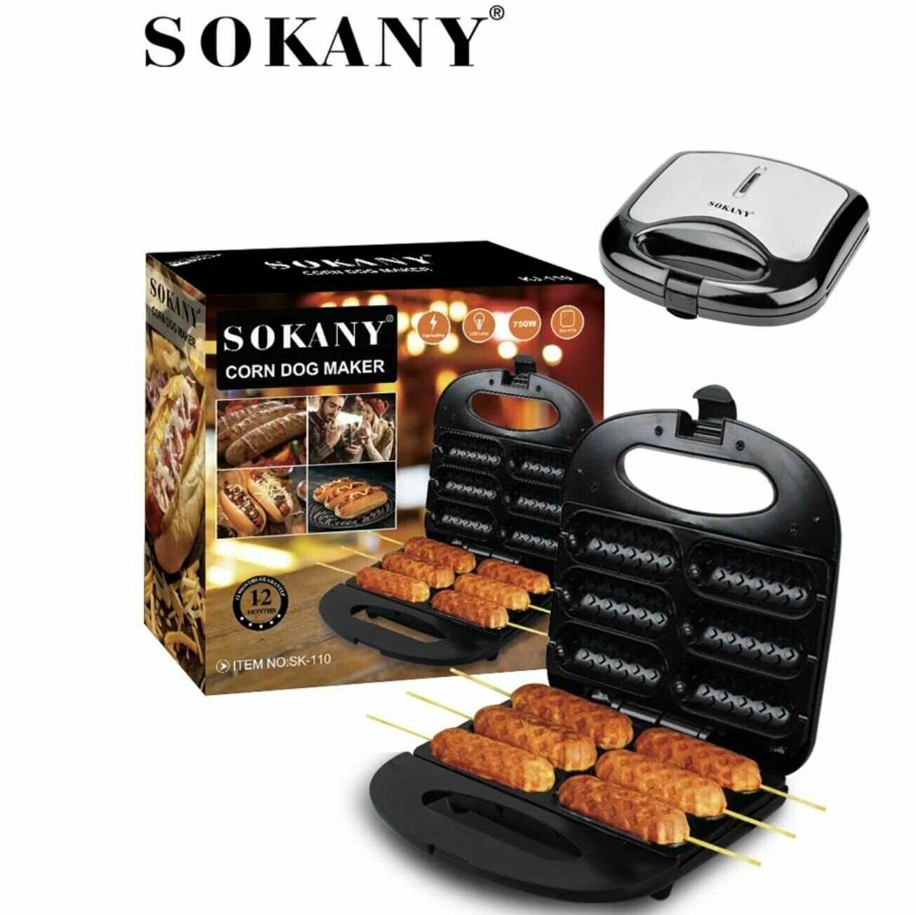 Вафельница для хот-догов SOKANY (110) фотография 11