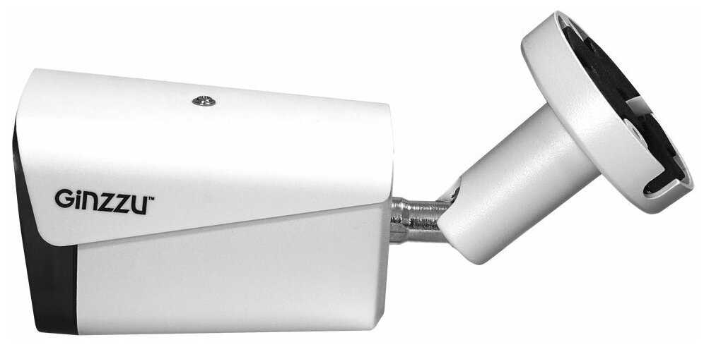 Камера в/наблюдения GINZZU HIB-4303A, IP 4.0Mp, 3.6mm, пуля, POE, IR 30м, IP66, мет фотография 2