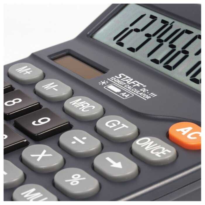 Калькулятор бухгалтерский STAFF PLUS DC-111 фотография 5