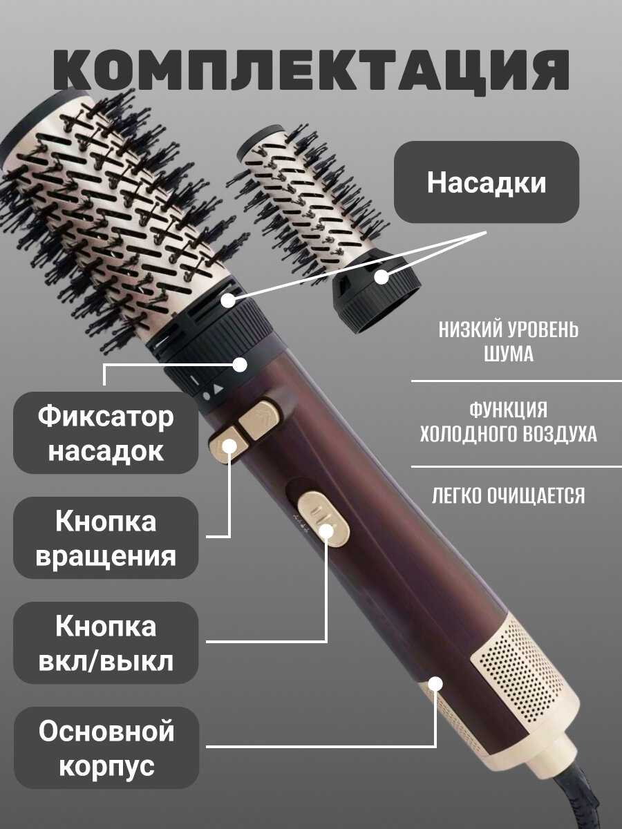 Фен-щетка профессиональная Фен-щетка профессиональная (2 насадки) фотография 7