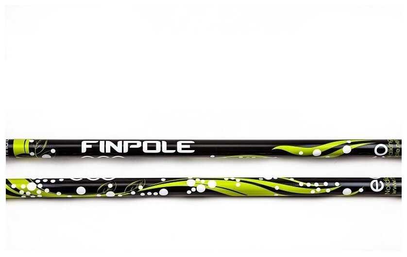 Палки для скандинавской ходьбы Finpole ECO 20% Carbon Черные 110 см фотография 2