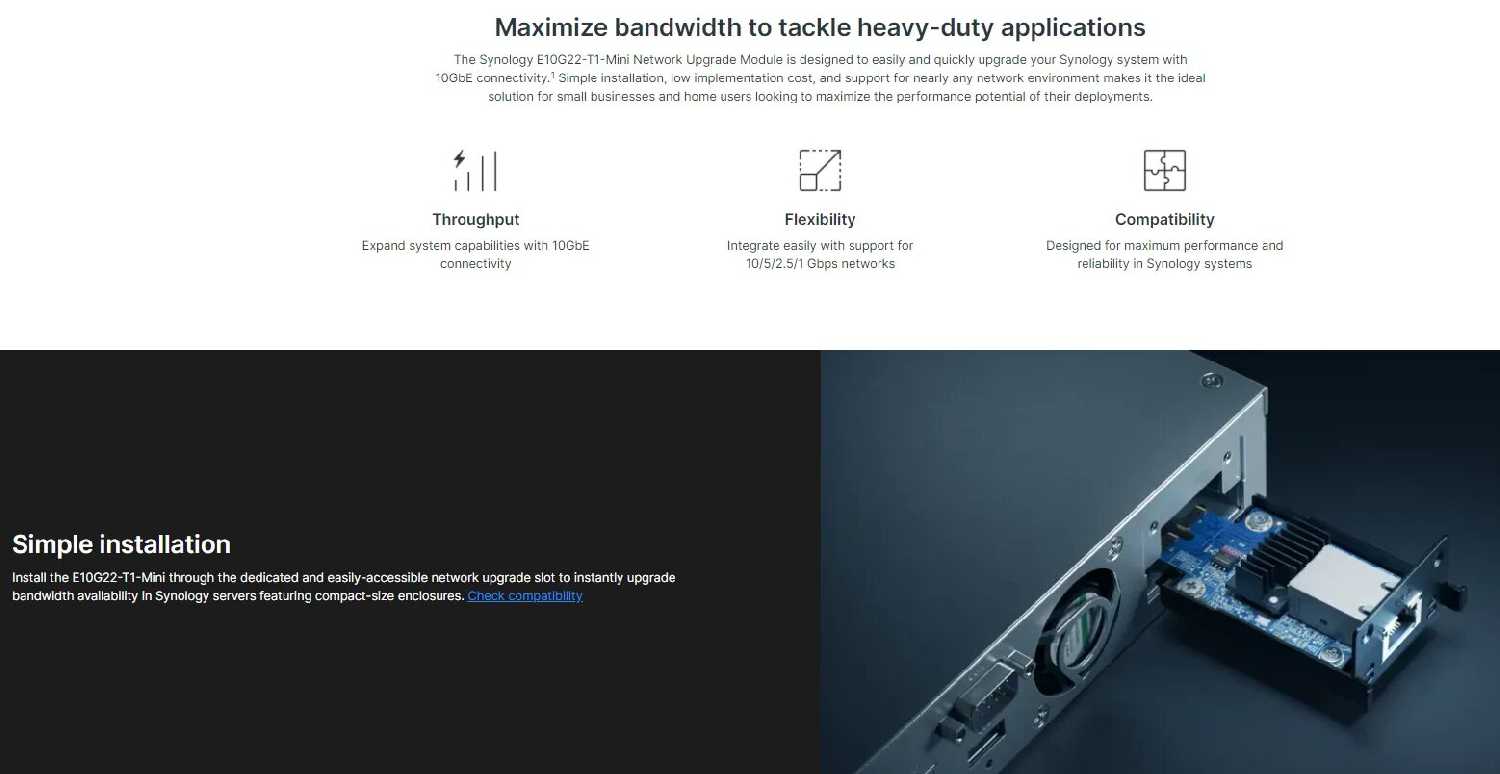 Сетевая карта Synology E10G22-T1-Mini 10GB фотография 7