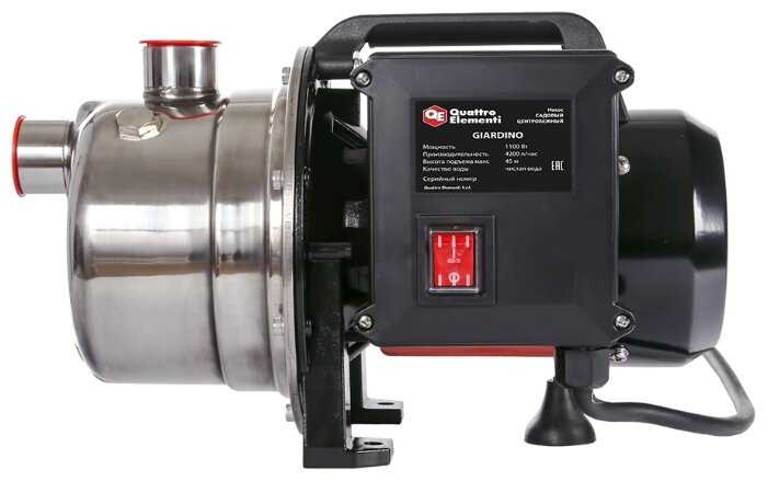 Поверхностный насос Quattro Elementi Giardino 1001 Inox (1000 Вт) фотография 2