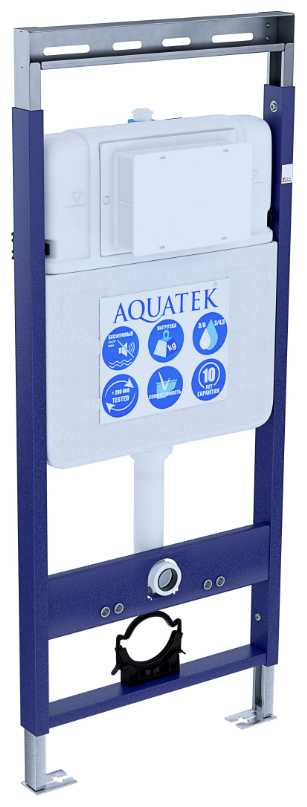 Инсталляция для подвесного унитаза Aquatek Easy Fix 50 INS-0000010 с верхней планкой фотография 1