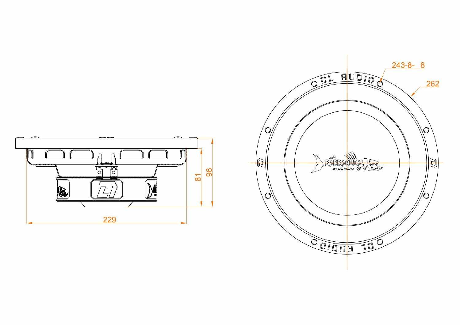 Автомобильный сабвуфер DL Audio Barracuda 10 Flat [10