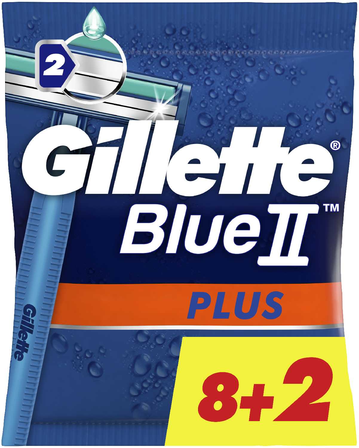 Одноразовый бритвенный станок Gillette Blue2 Plus (10)