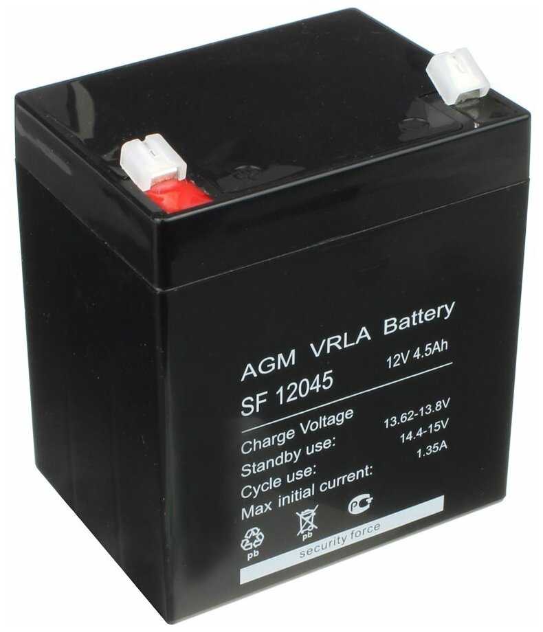 Аккумуляторная батарея Security Force SF 12045 12В фотография 2