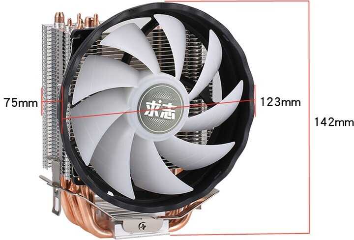 Кулер для процессора QiuZhi QZ910-RGB-PWM-2011 фотография 8