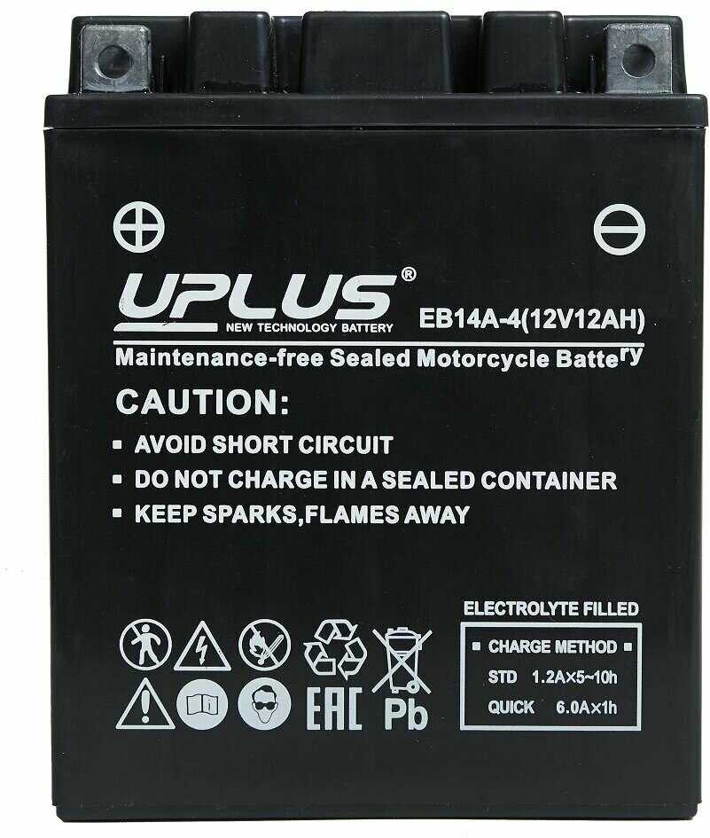 Мото аккумулятор Leoch UPLUS EB16-4 (YTX16-BS) фотография 1