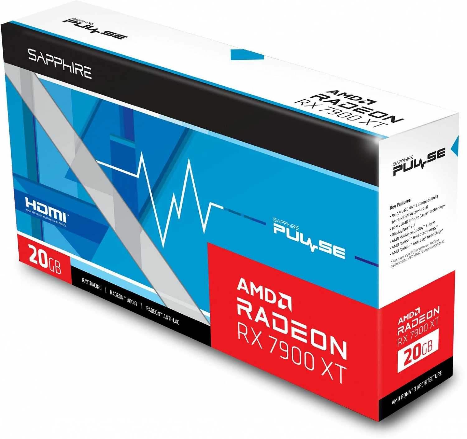 Видеокарта Sapphire PULSE AMD Radeon RX 7900 XT (11323-02-20G) фотография 5