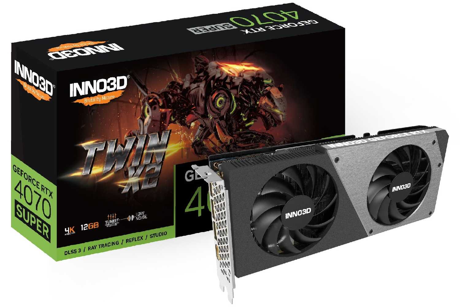 Видеокарта INNO3D RTX4070 SUPER TWIN X2 OC (N407S2-126XX-186162N) фотография 5
