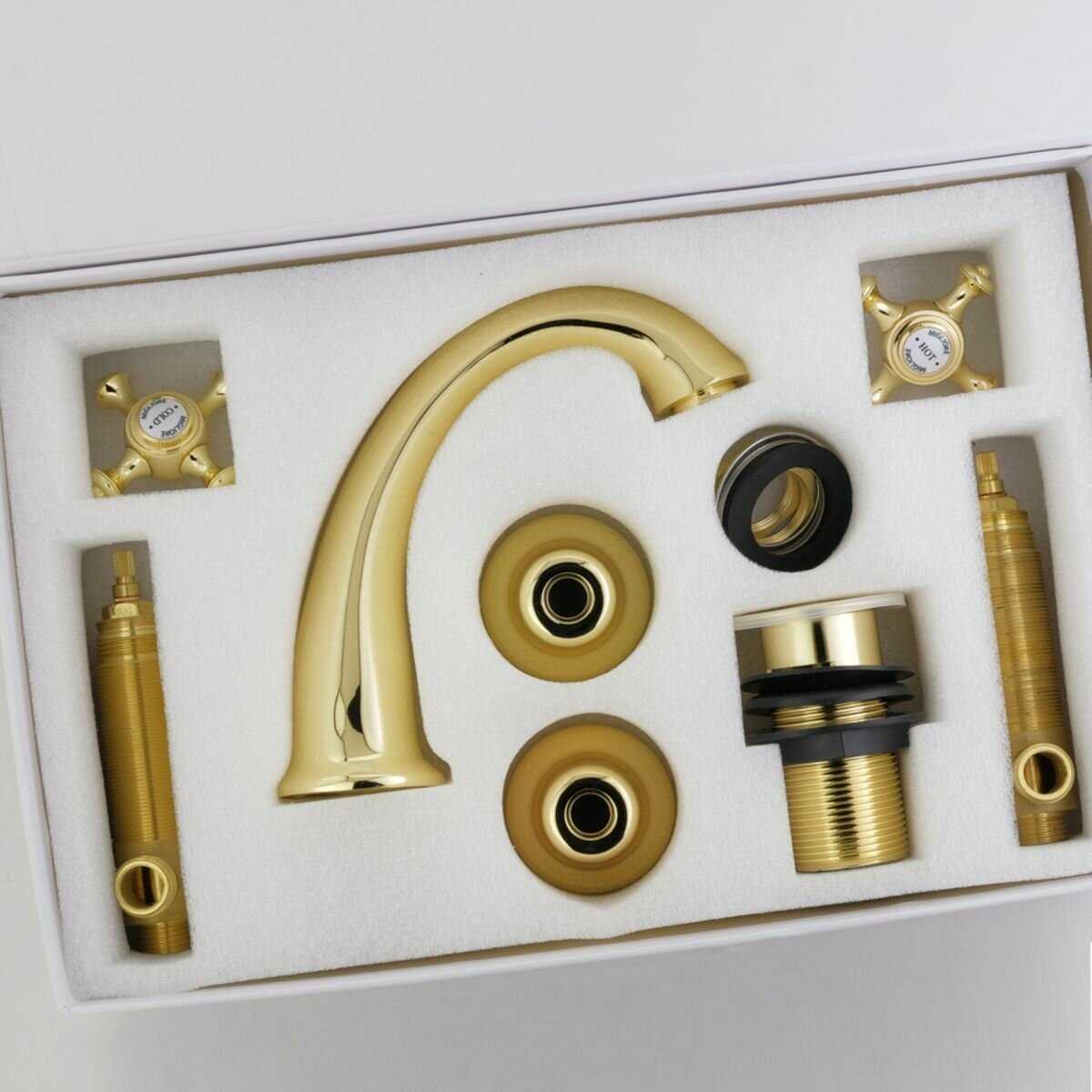 Смеситель Migliore PRESTIGE (на 3 отв, донный клапан 