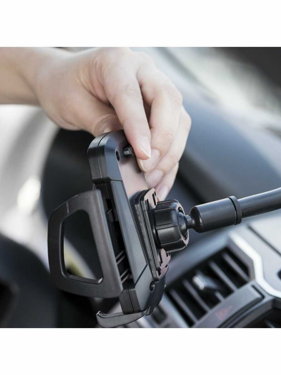 Держатель для телефона в авто на стекло SONNEN 354921 [50-100 мм, 360°] фотография 6