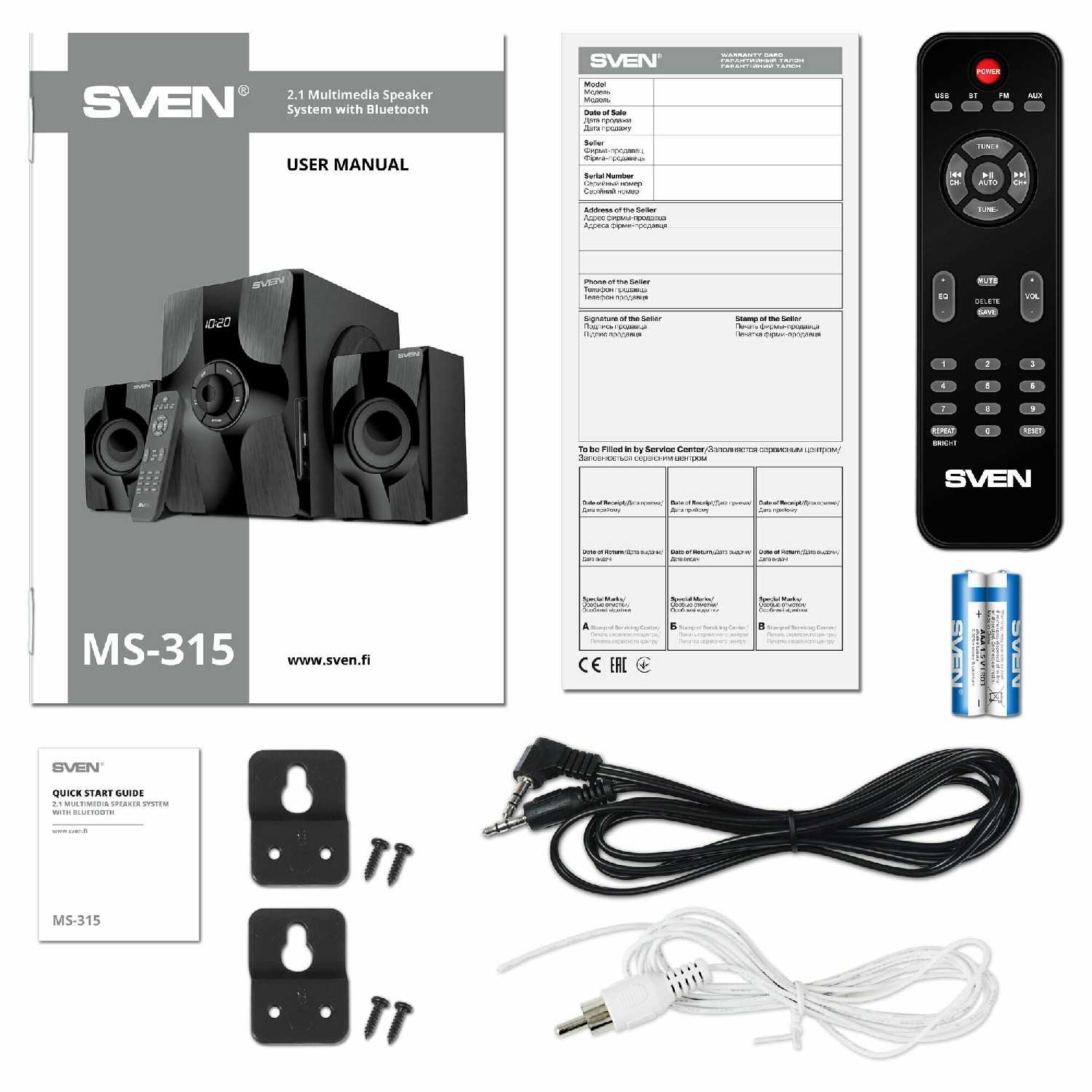 Колонки для компьютера SVEN MS-315 фотография 11