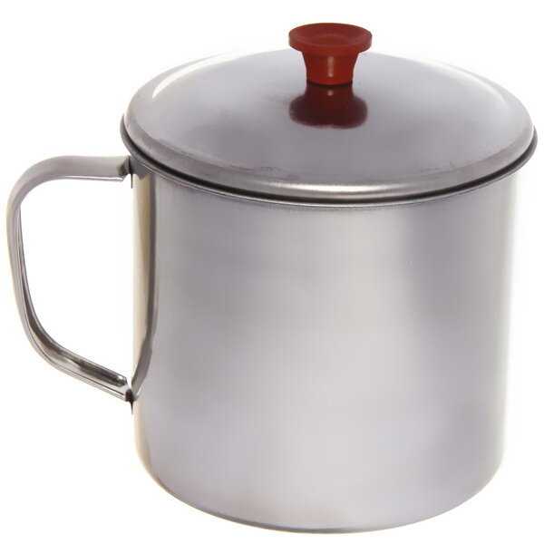 Кружка Кружка из металла с крышкой фотография 1