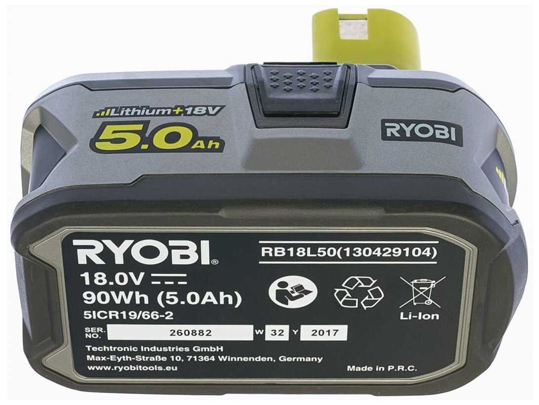 RYOBI ONE+ RB18L50 (RB18L50) фотография 3
