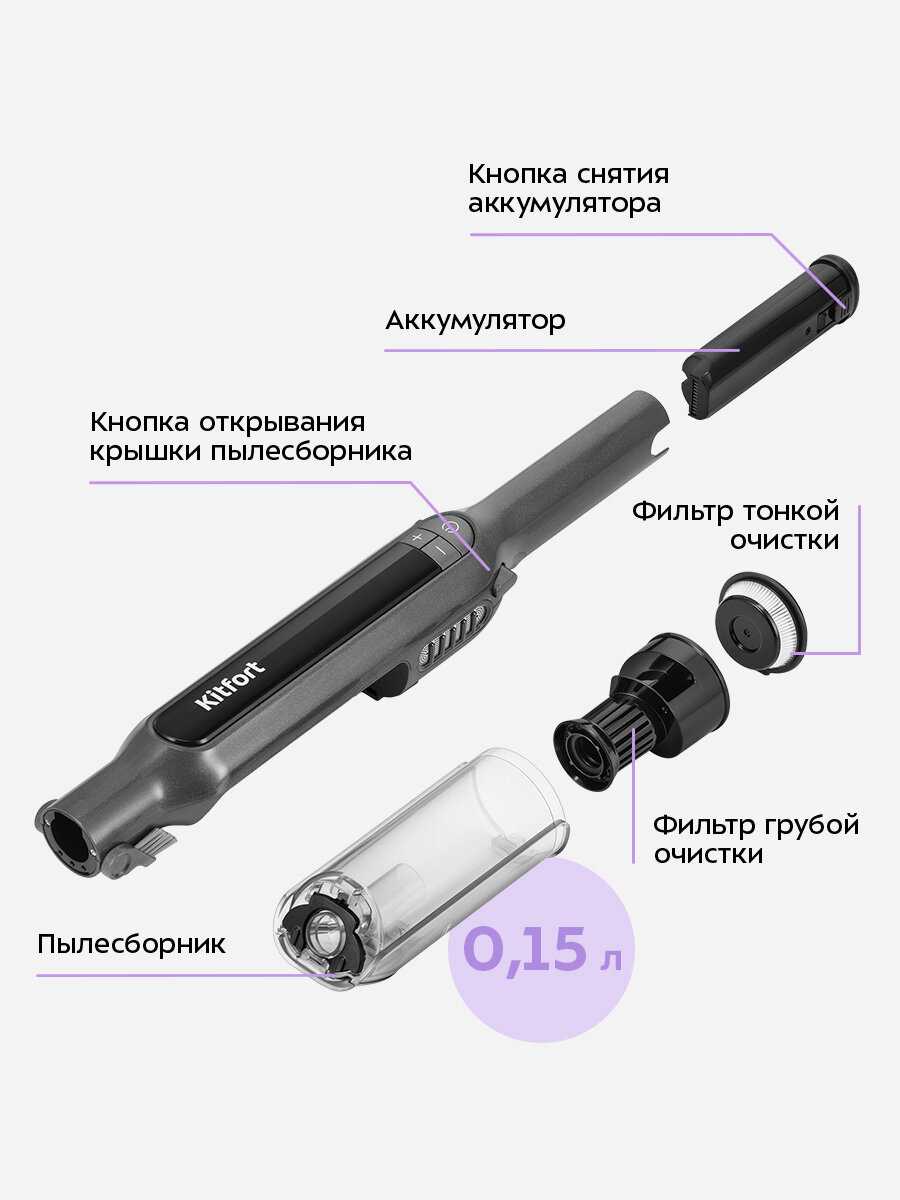 Вертикальный пылесос Kitfort КТ-5297 фотография 1
