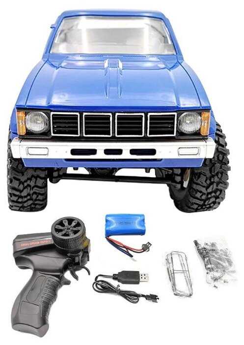 Внедорожник WPL Military Truck Buggy Crawler RTR WPLC-24-R, 1:16, 31 см фотография 5