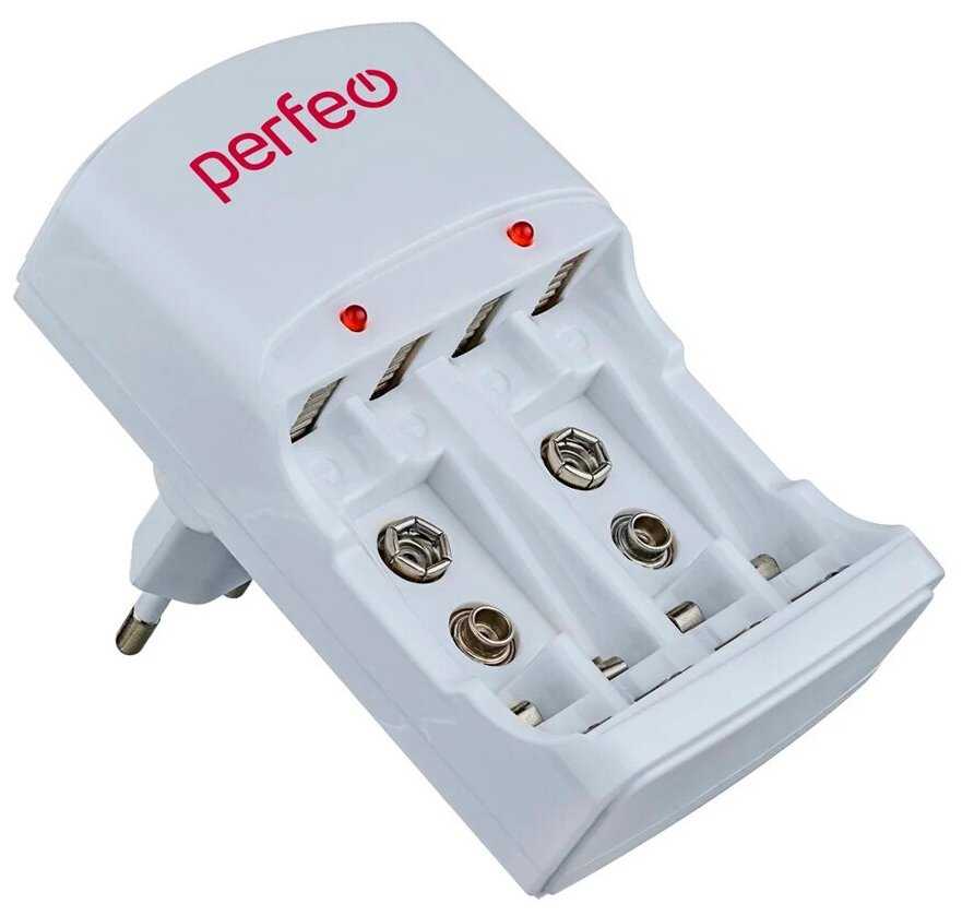 Зарядное устройство Perfeo B4048 [4 слота Ni-MH AA AAA 9V 220V таймер] фотография 1