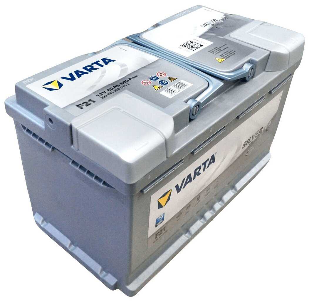 Аккумулятор для спецтехники VARTA Silver Dynamic AGM F21 (580 901 080) фотография 3