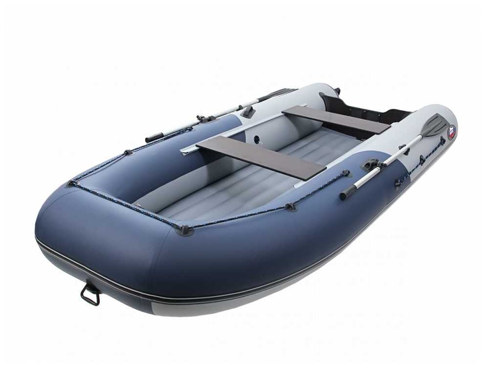 Надувная лодка НДНД Grouper 350 серо-синий фотография 6