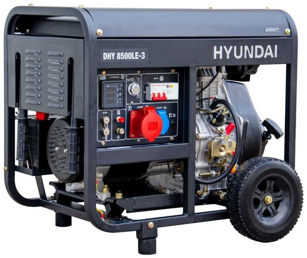 Дизельный генератор HYUNDAI DHY-8500 LE-3 фотография 2
