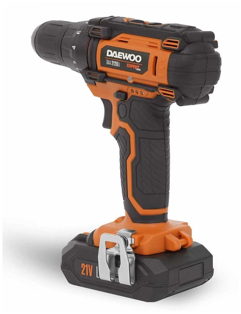 Аккумуляторная дрель-шуруповерт Daewoo Power Products DAA 2120Li (2021) фотография 2