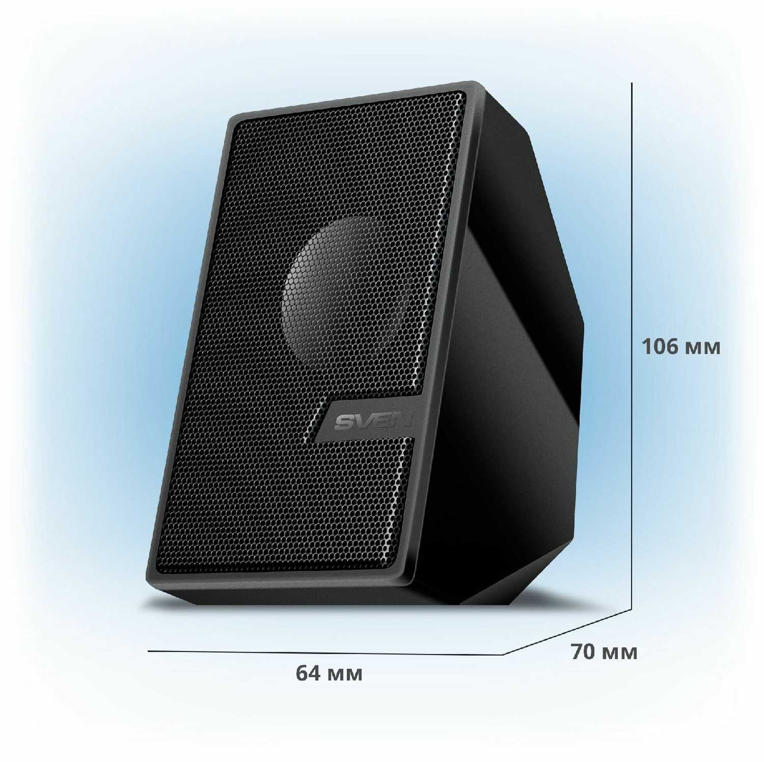 Колонки для компьютера 2.0 SVEN 340 (USB, 6 Вт) фотография 4