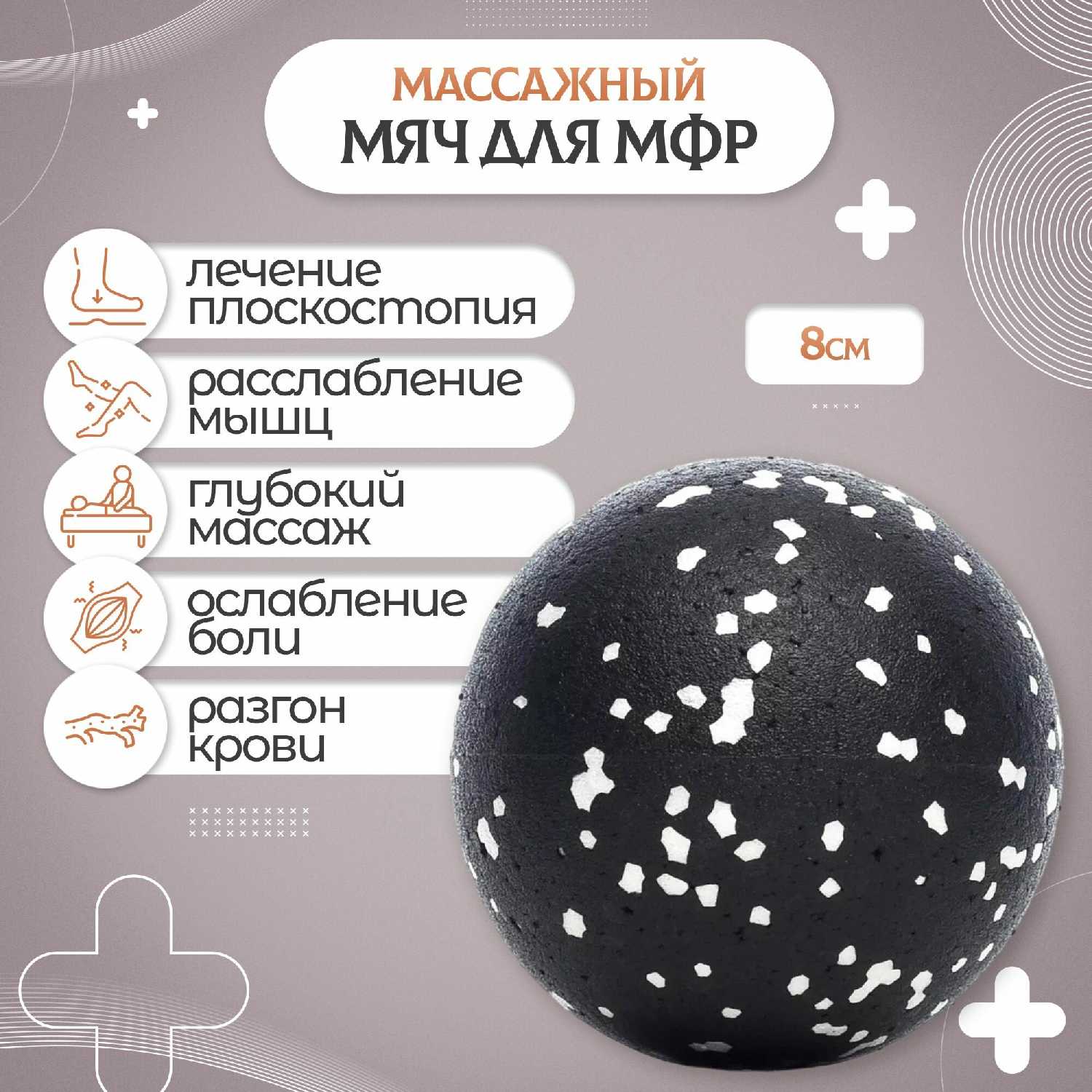 Мяч массажный Мяч для МФР Мяч массажный (8 см) фотография 10