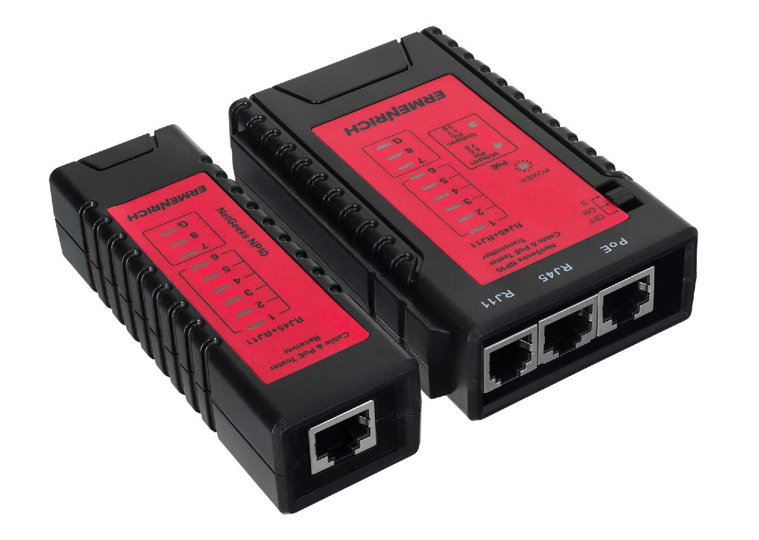 Кабельный тестер Ermenrich NetGeeks NP10 фотография 4