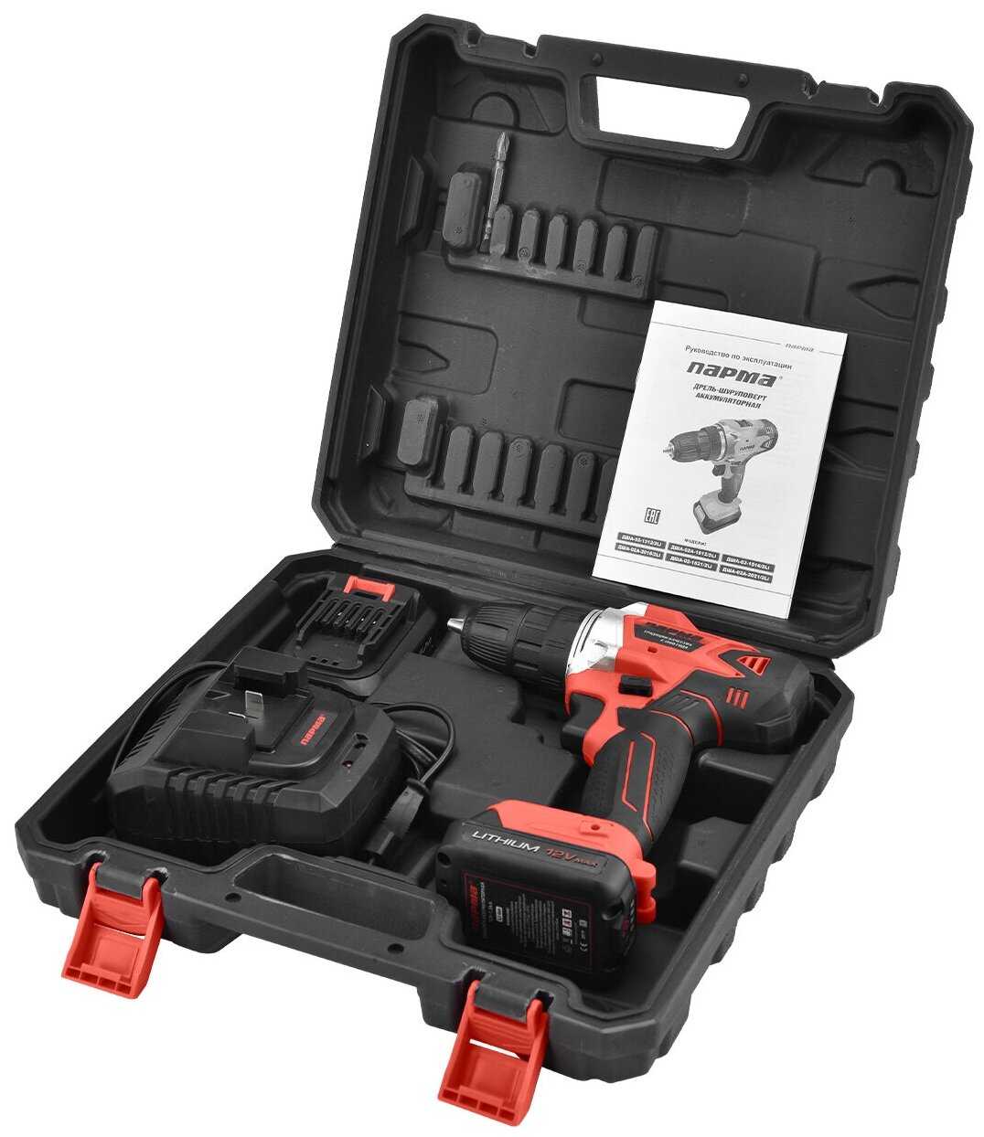 Аккумуляторная дрель-шуруповерт Парма ДША-02А-1512/2Li [02.021.00014] фотография 4