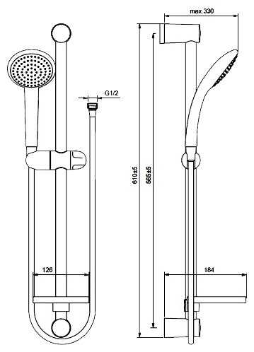 Душевой гарнитур VIDIMA Fresh S1 BA207AA, хром фотография 1