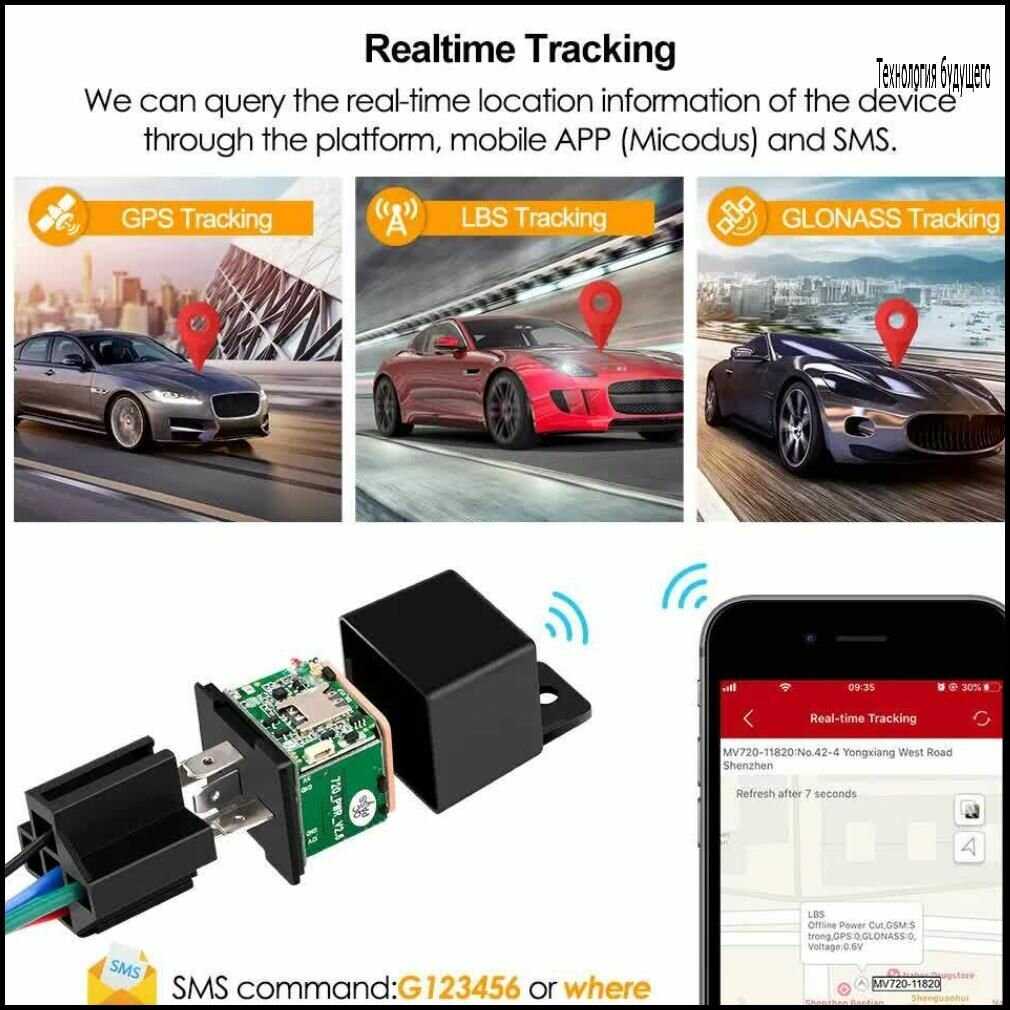 GPS трекер Micodus MV720 фотография 28