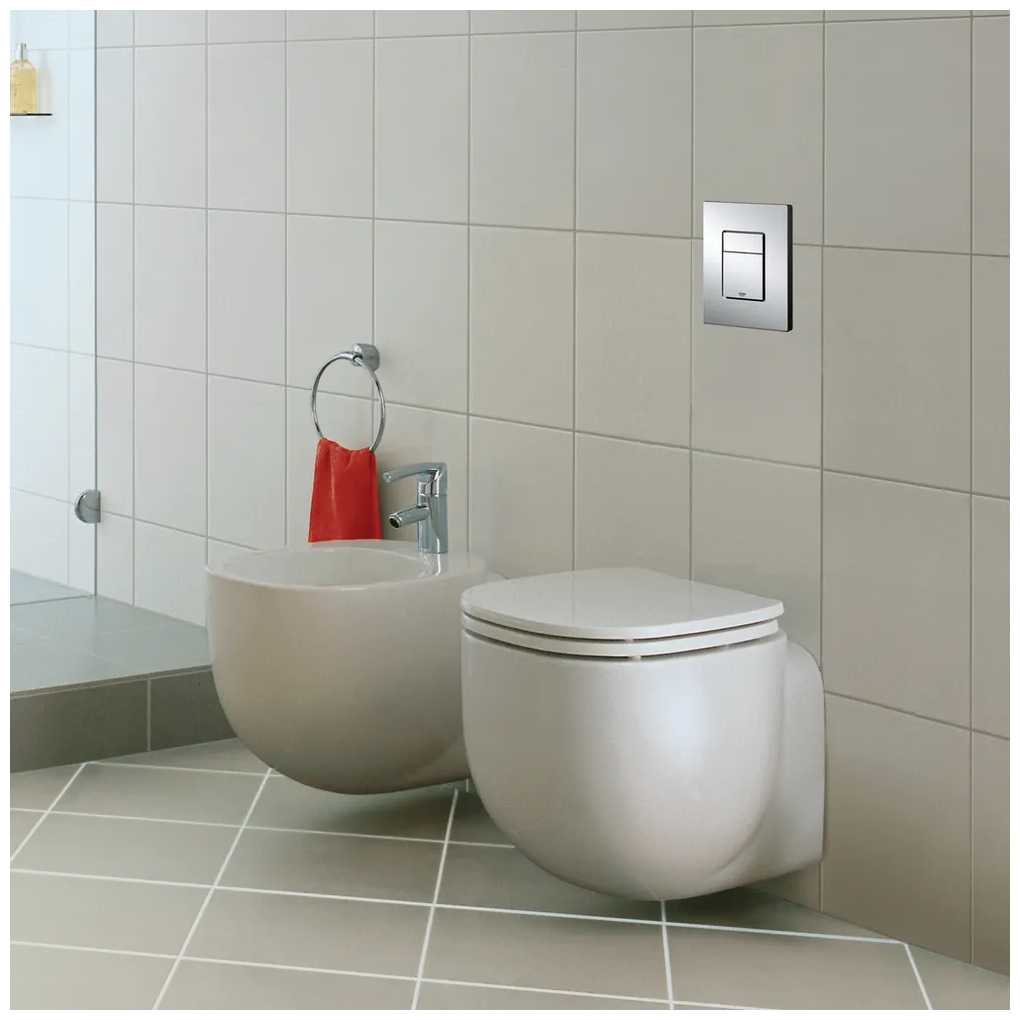 Кнопка смыва Grohe пневматическая для инсталляции Rapid SL, хром (6669200w) фотография 6