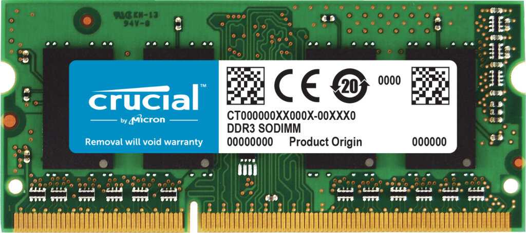 Оперативная память Crucial 4GB DDR3 SODIMM (PC8500) фотография 2