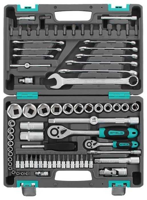 Набор автомобильных инструментов Stels 14105 (82 предм.) фотография 1
