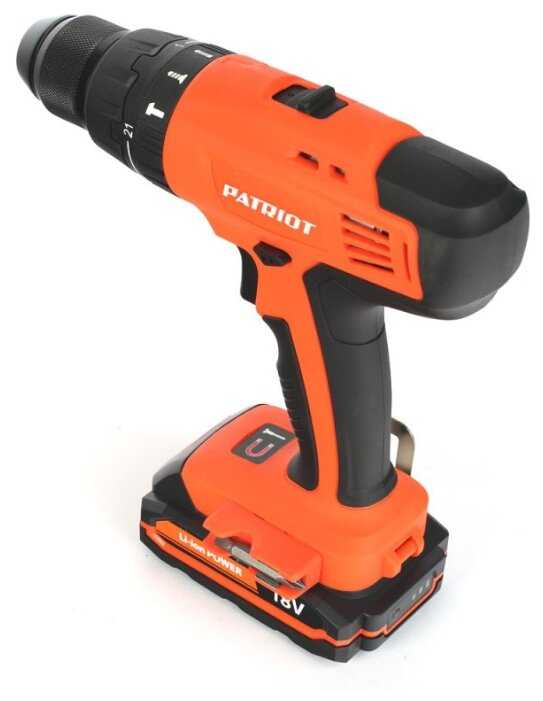 Аккумуляторная ударная дрель-шуруповерт PATRIOT BR 180UES-h 180301460 фотография 1
