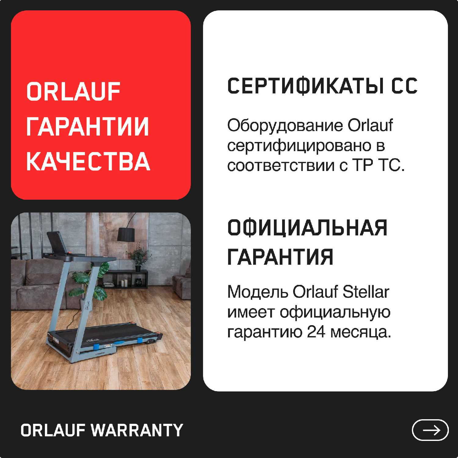 Беговая дорожка Orlauf Stellar фотография 10