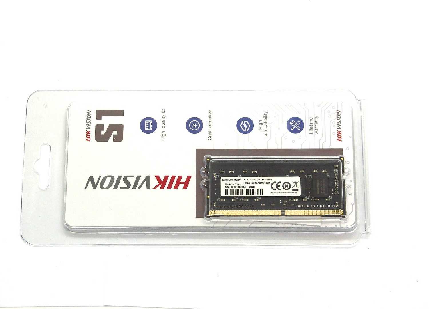 Оперативная память Hikvision 8 ГБ DDR4 SODIMM (HKED4082CAB1G4ZB1/8G) фотография 7